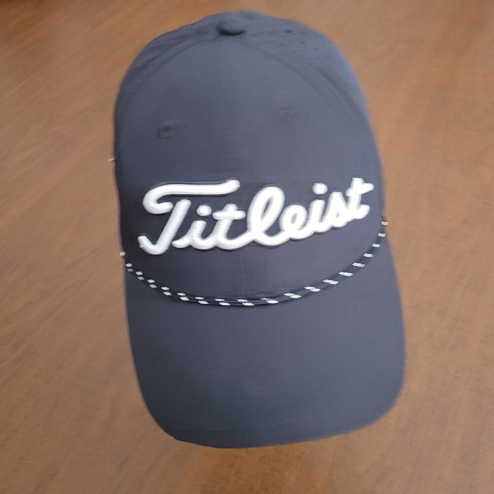 Titleist FJ Pro V1 Golf Hat Black cap Mens Adjustable one size fits most